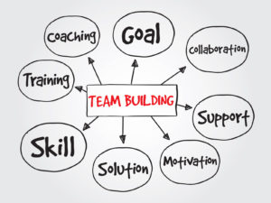 Team Building, business vector concept for presentations